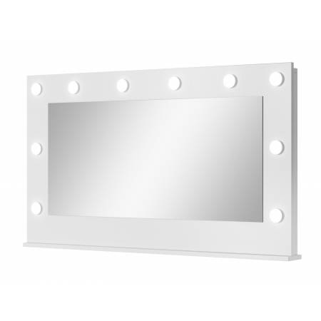 Nowoczesna toaletka z lustrem Basic biały mat  LED